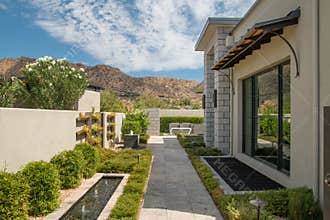 Luxury Mansion Home Outdoor Gardens