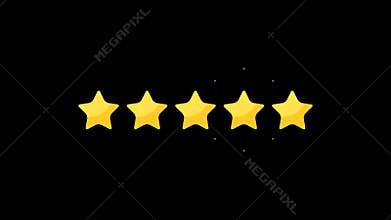 Cartoon Five Star Rating Version 2
