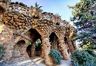 Park Guell in Barcelona, nobody