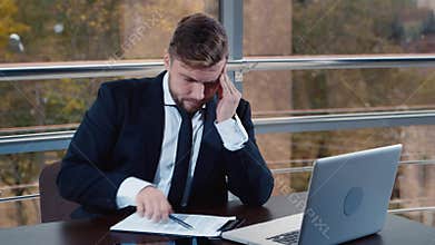 Stress at work. Office life