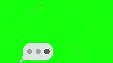Text typing in messenger, sending message