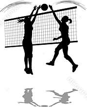 Volleyball Spike/Block