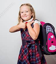 child in a school uniform
