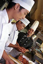 Chef working in the kitchen