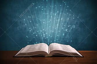 Open Bible on a desk