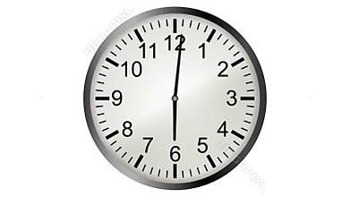 Loopable video animation of timelapse of clock