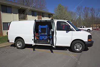 Carpet cleaning van 1