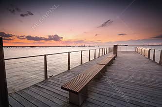 Sunset over Botany Bay Sydney Australia