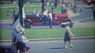 MIAMI, FLORIDA 1963: Women's army corps led 4th of July parade.