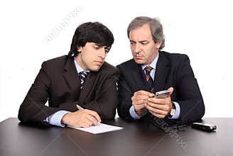 Businessmen on a meeting