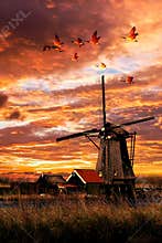Beautiful Smock Ground Sailer windmill