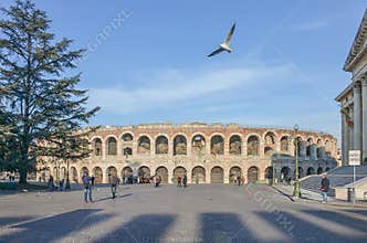 Verona Arena, history, ancient buildings, Verona, Italy