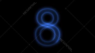 Countdown animation in full HD