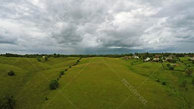 Storm over Kentucky countryside
