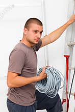 Hard Working Electrician