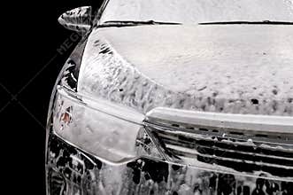 Car wash with soap.