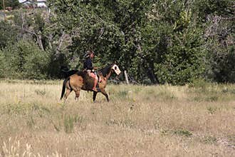 CASPER, WY__CIRCA Â JULY Â 2015__Soldiers and indians reenactment in Casper, Wy. circa July 2015