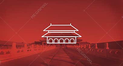 Enchanting Forbidden City Beijing Early Morning Sunlight Concept