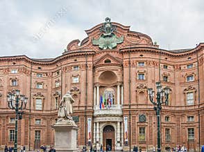 Palazzo Carignano of Turin/Torino, history, ancient buildings, Italy