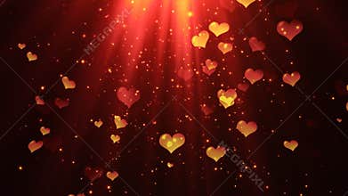 Elegant Dark Heavenly Hearts 2 Loopable Background2 Loopable Background