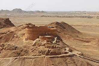 Tower of Silence near Yazd city, Iran.