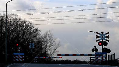 Passing dutch train, Voorstonden, Gelderland