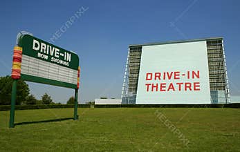 Drive-in movie sign