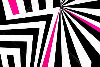 Black and white abstract regular geometric fabric texture background