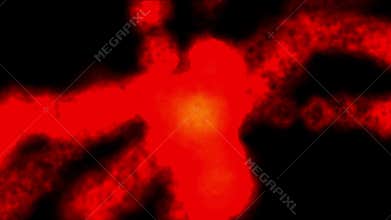 4k red smoke explosion,military action,war scene.