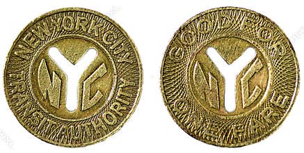 NYC Subway Tokens