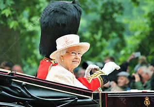 Queen Elizabeth 2015 Trooping the colour, London, UK