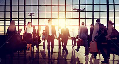 International Airport Terminal Travel Business Trip Concept
