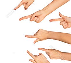 Pointing hands
