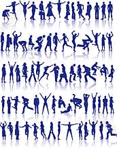 Active people icon set