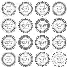 Set of emblems, vector illustration.