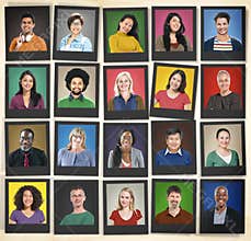 People Diversity Faces Human Face Portrait Community Concept