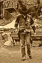 Old West-Marshall Walks Alone