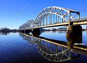 Railway bridge in Riga