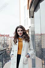 Portrait of a beautiful girl outdoors