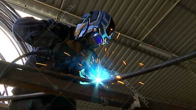 Gas welding metal construction