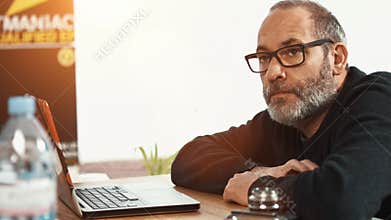 Casual creative Businessman waiting....