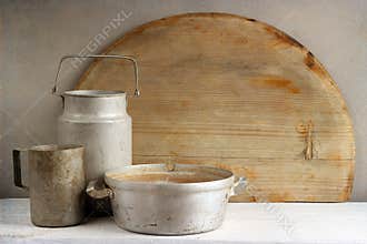 Rustic aluminum cookware