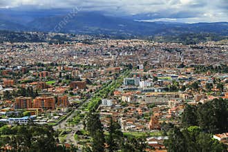 View from the Mirador de Turi, Cuenca, Ecuador