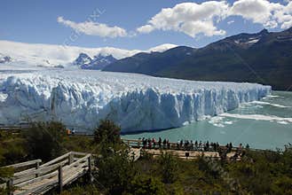 The Perito Moreno Glacier in Patagonia, Argentina.