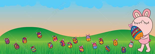 Egg Easter banner go celebration