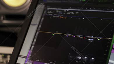 Electronic Monitor editor in professional sound