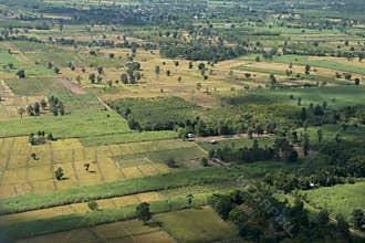 THAILAND ISAN BURI RAM LANDSCAPE FIELDS