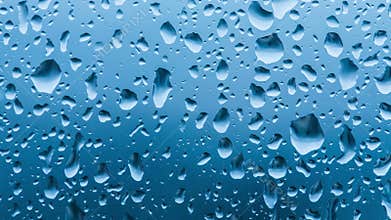 Water droplets on a window