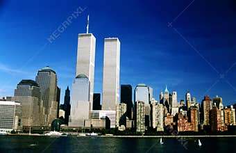 WTC twin towers in New York,USA