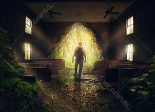 Leaving the empty church
